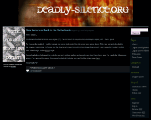 DeadlySilence.org screenshot